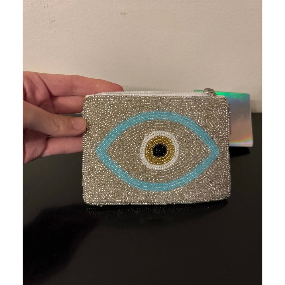iScream Evil Eye‎ Beaded Coin Purse Wallet